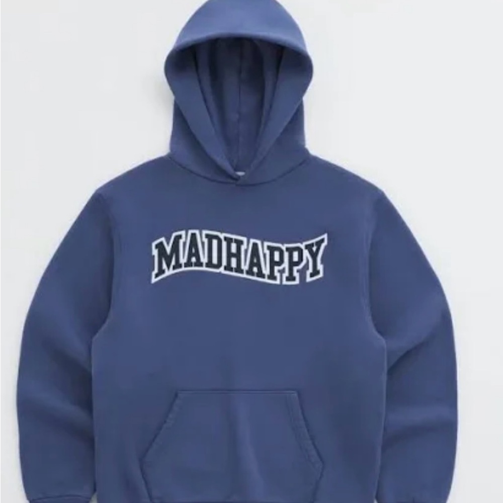 blue madhappy hoodie